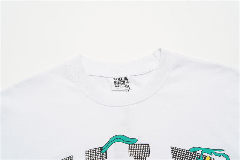 VALLEY Vale Forever WHITE BLING Rhinestone TEE